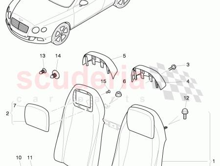 3W7885089 cover, Roll-Over protection System for Bentley