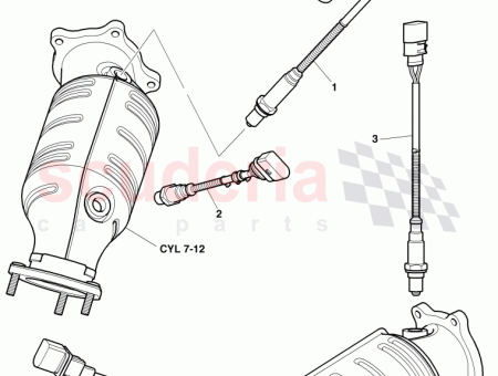 Photo of oxygen sensor after catalyst F 3W 5 024…