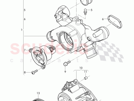 Photo of Coolant pump with vacuum connection See TPI D…