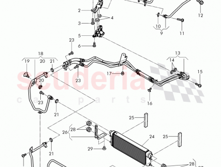 Photo of oil pressure line for gear oil cooling D…