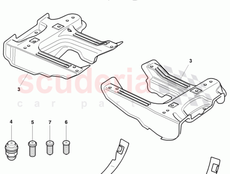 Photo of seat support F 3W 4 020 001 3W…