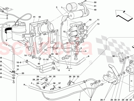 248087 ELECTRIC PUMP KIT for Ferrari 599, 612