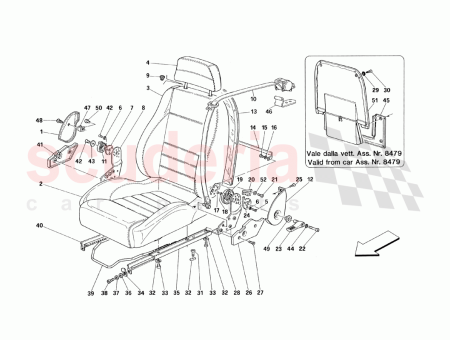 Photo of RH SEAT BACK INNER JOINT COVER…