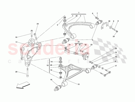 194794 ROD END FOR TIE-ROD for Ferrari 360, 430 & more