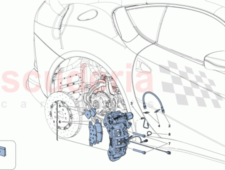 Photo of RH REAR CALIPER WITH PADS…