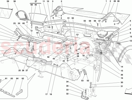 66460800 SOFT-TOP PROFILE for Ferrari 360, 430