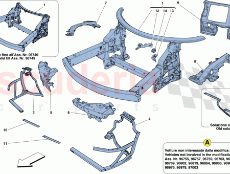 ☆ Ferrari Grade Up Parts 86821900 SPOILER DUCT ADJUSTMENT BRACKET SHIM for Ferrari 488, F8