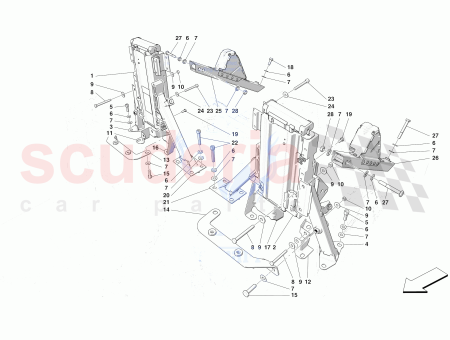 Photo of RH FRONT FASTENER BRACKET FOR ROLL BAR…