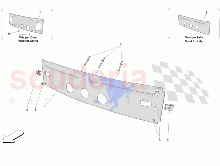935166 Ferrari SF90 FRONT LICENSE PLATE MOUNT