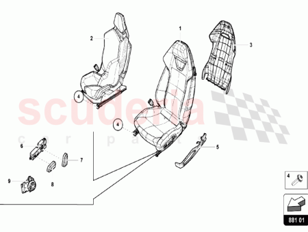 Photo of SWITCH FOR BACKREST ADJUSTING…