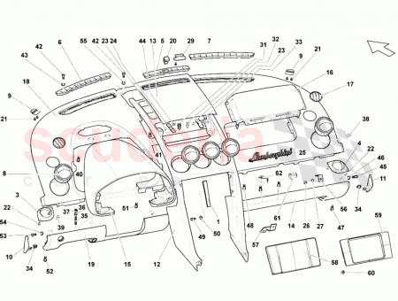 Photo of E GEAR DASHBOARD ASSEMBLY VALENTINO BALBONI LEATHER INTERIOR…