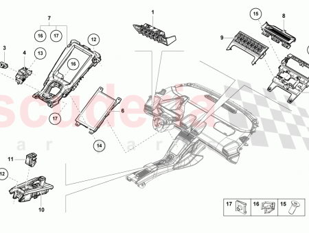 4T7863347E Lamborghini Huracan Evo Spyder 2WD MULTIPLE SWITCH