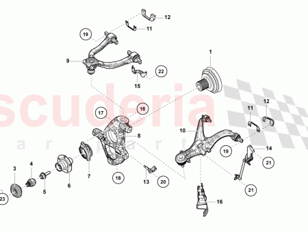 4T0407152D Lamborghini Huracan STO WISHBONE