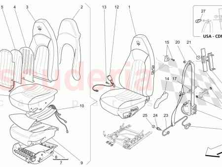 Photo of FRONT LH SEAT ASSEMBLY CARTA DA ZUCCHERO CARTA…