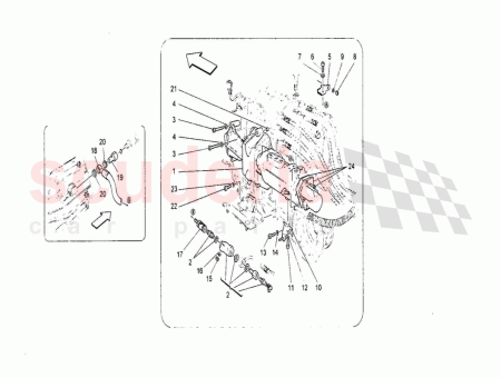 236694 Maserati GranTurismo CLUTCH OIL HOSE 