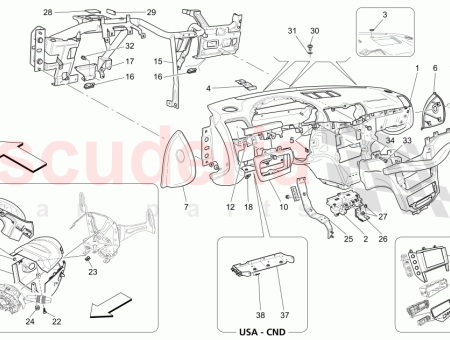 Photo of COMPLETE DASHBOARD BODY BORDEAUX BORDEAUX 364015155…