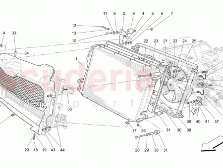 Photo of LH BRACKET FOR UPPER FIXING WATER RADIATOR…