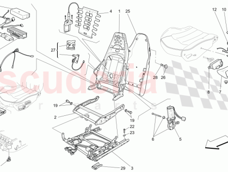 Photo of SEAT BACK PANEL BLU MEDIO MEDIUM BLUE 364015383…