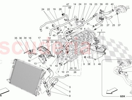 670031951 Maserati Levante MAIN VENT PIPE 