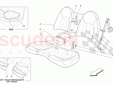 Photo of REAR ARM REST ASSEMBLY CUOIO SELLA SELLA HIDE…