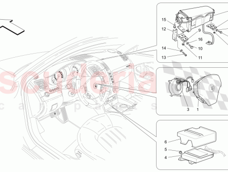 Photo of DRIVER SIDE AIR BAG ROSSO CORALLO CORALLO RED…