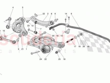 670161062 Maserati Grecale RH ROD REAR CAMBER
