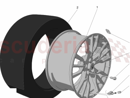 Photo of REAR WHEEL RIM 21…