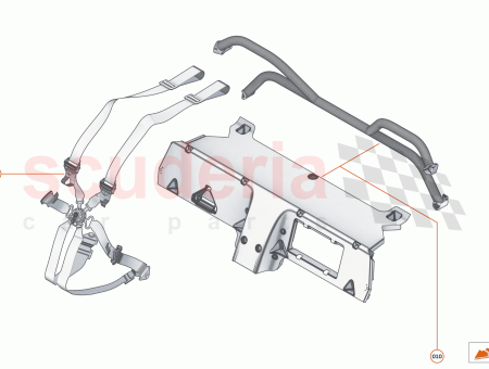 Photo of BRACKET CROTCH STRAP RH INBOARD 6PT DF…