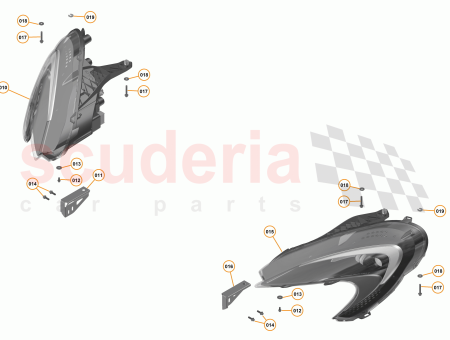 Photo of Headlamp LH RHD 675LT…