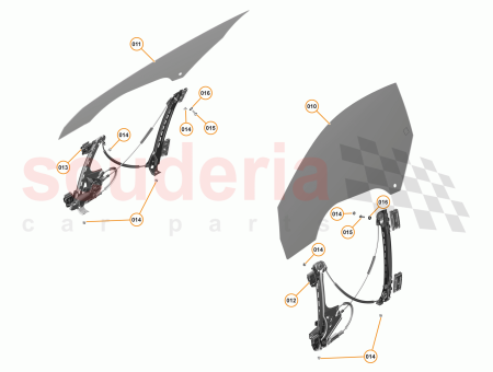 Photo of DOOR GLASS SPIDER LH…