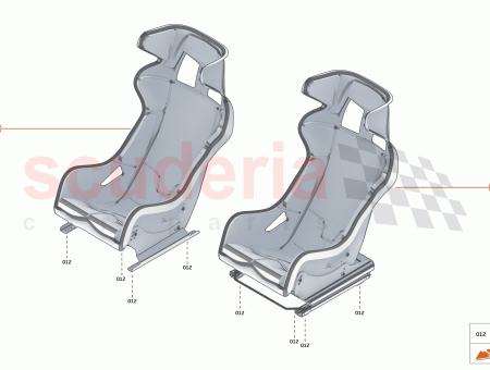 Photo of ASSY RACE SEAT PASS MED FIXED…