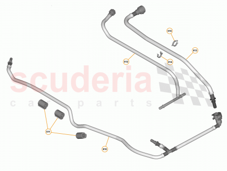Photo of Pipe Fuel Feed Tank to Engine Bay…