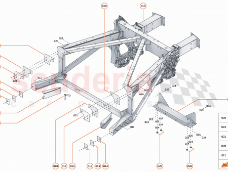Photo of FRAME ASSY REAR…
