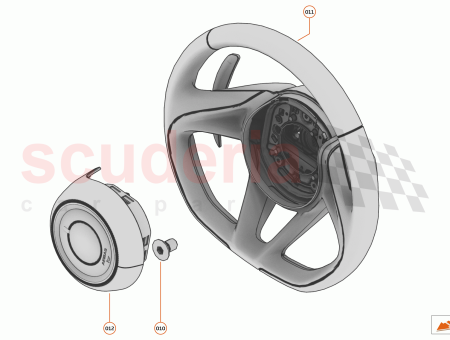 Photo of AIRBAG STEERING WHEEL SILVER BADGE JET BLACK LEATHER…