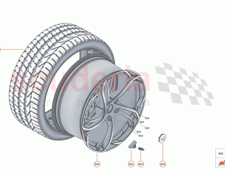 Photo of WHEEL FRGD LW FR STRIPE 19X9J…