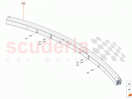 Photo of BUMPER BEAM REAR ASSY BMPR BEAM ENERGY SYSTEM…