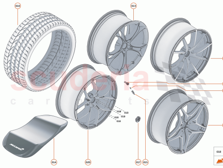 Photo of WHEEL FORGED SUPER LIGHTWEIGHT 20X11 0J REAR LEFT…