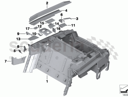 Photo of Mount hinge rear lid left 41 10…