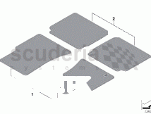 Photo of Set floor mats lambskin rear 51 47…