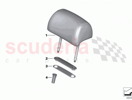 Photo of Headrest Basis leather…
