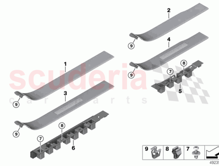 Photo of Door sill strip front left…