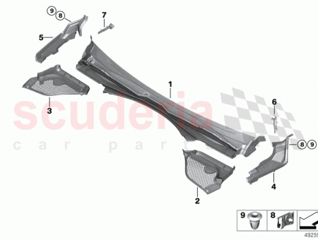 Photo of Cover windscreen panel front right…
