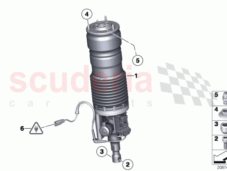 Photo of RP air suspension strut front right…