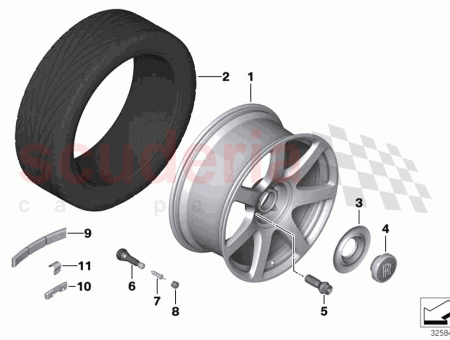 Photo of Disc wheel light alloy forged silver…