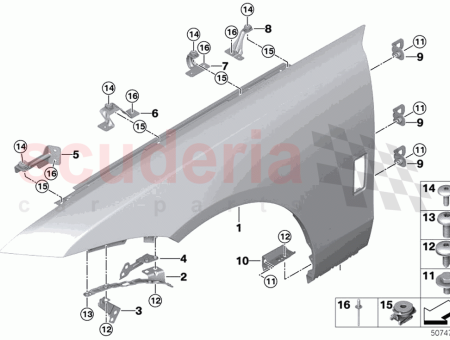 Photo of Side panel bracket front left 5…