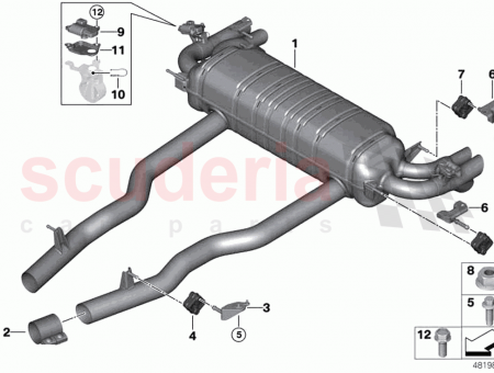 Photo of Rear silencer with exhaust flap…