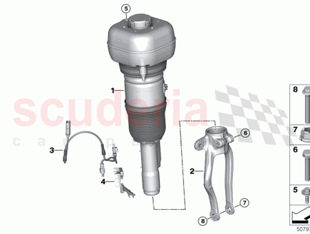 Photo of RP air suspension strut front right…