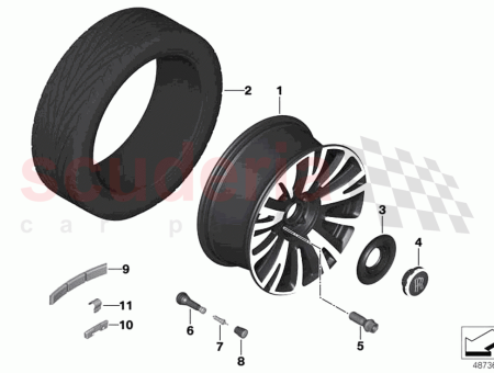 Photo of Light alloy rim polished…