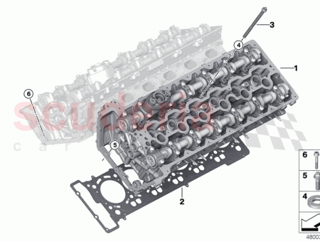 Photo of Cylinder head with valve gear 11 12…