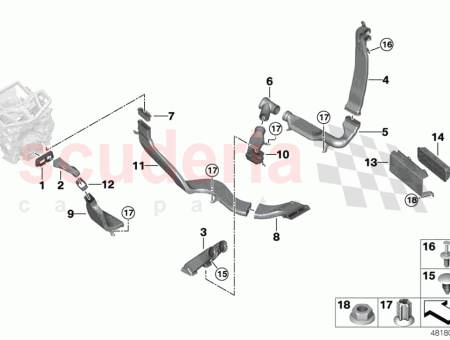 Photo of Adapter air duct rear cabin right…